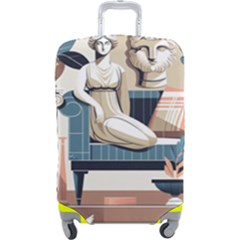 Sculpture Statue Angel Artwork Luggage Cover (large) by Salmanaz77