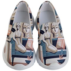 Sculpture Statue Angel Artwork Kids Lightweight Slip Ons