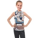 Sculpture Statue Angel Artwork Kids  Sleeveless Polo T-Shirt View1