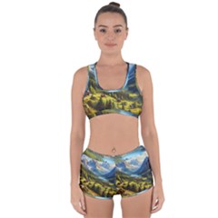 Forest Landscape Nature Trees Racerback Boyleg Bikini Set