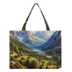 Forest Landscape Nature Trees Medium Tote Bag