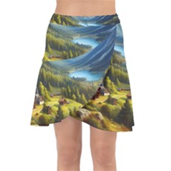 Forest Landscape Nature Trees Wrap Front Skirt