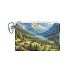 Forest Landscape Nature Trees Canvas Cosmetic Bag (small)