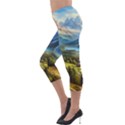 Forest Landscape Nature Trees Lightweight Velour Capri Leggings  View3