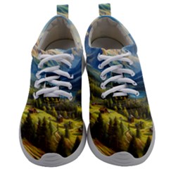 Forest Landscape Nature Trees Mens Athletic Shoes by Salmanaz77