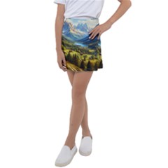 Forest Landscape Nature Trees Kids  Tennis Skirt