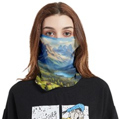 Forest Landscape Nature Trees Face Covering Bandana (two Sides)