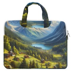 Forest Landscape Nature Trees Macbook Pro 13  Double Pocket Laptop Bag