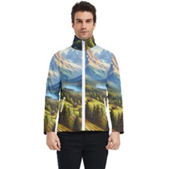 Forest Landscape Nature Trees Men s Bomber Jacket