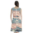 Artwork Painting Sculpture Nature Sleeveless Waist Tie Chiffon Dress View2