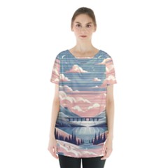 Artwork Painting Sculpture Nature Skirt Hem Sports Top