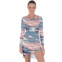 Artwork Painting Sculpture Nature Asymmetric Cut-Out Shift Dress View1