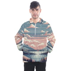 Artwork Painting Sculpture Nature Men s Half Zip Pullover