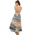 Artwork Painting Sculpture Nature Backless Maxi Beach Dress View2