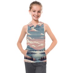 Artwork Painting Sculpture Nature Kids  Sleeveless Hoodie