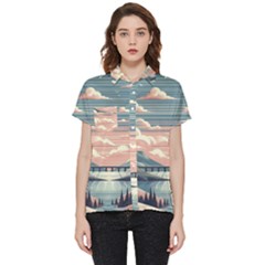 Artwork Painting Sculpture Nature Short Sleeve Pocket Shirt by Salmanaz77