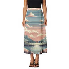 Artwork Painting Sculpture Nature Classic Midi Chiffon Skirt by Salmanaz77