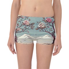 Roses Flowers Bloom Nature Blossom Boyleg Bikini Bottoms by Salmanaz77