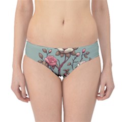 Roses Flowers Bloom Nature Blossom Hipster Bikini Bottoms by Salmanaz77