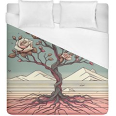 Roses Flowers Bloom Nature Blossom Duvet Cover (king Size)