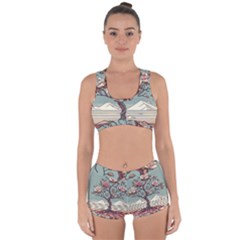 Roses Flowers Bloom Nature Blossom Racerback Boyleg Bikini Set