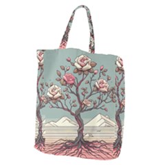 Roses Flowers Bloom Nature Blossom Giant Grocery Tote by Salmanaz77