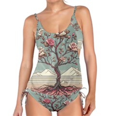 Roses Flowers Bloom Nature Blossom Tankini Set