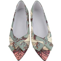 Roses Flowers Bloom Nature Blossom Women s Bow Heels