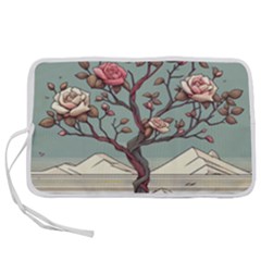 Roses Flowers Bloom Nature Blossom Pen Storage Case (s)