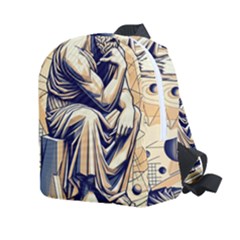 Thinker Sculpture Design Geometric Kids  Age 2-4 Lightweight Preschool Backpack by Salmanaz77