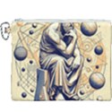 Thinker Sculpture Design Geometric Canvas Cosmetic Bag (XXXL) View1