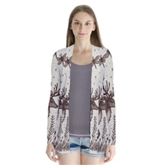 Artwork Graffiti Painting Creative Drape Collar Cardigan