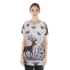 Artwork Graffiti Painting Creative Skirt Hem Sports Top