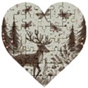 Artwork Graffiti Painting Creative Wooden Puzzle Heart View1