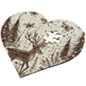 Artwork Graffiti Painting Creative Wooden Puzzle Heart View2