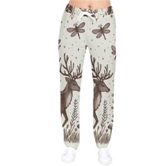 Artwork Graffiti Painting Creative Women Velvet Drawstring Pants