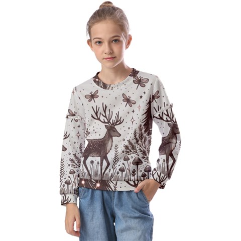 Artwork Graffiti Painting Creative Kids  Long Sleeve T-shirt With Frill  by Salmanaz77