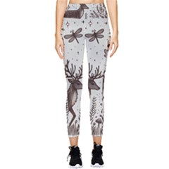 Artwork Graffiti Painting Creative Pocket Leggings 