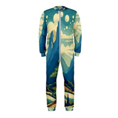 Mountains Nature Forest Landscape Onepiece Jumpsuit (kids)