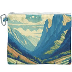 Mountains Nature Forest Landscape Canvas Cosmetic Bag (xxxl) by Salmanaz77