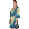 Mountains Nature Forest Landscape Velour Kimono Dress View2