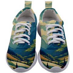 Mountains Nature Forest Landscape Kids Athletic Shoes