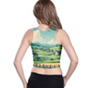 Countryside Meadow Rural Bloom Racer Back Crop Top View2