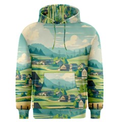 Countryside Meadow Rural Bloom Men s Core Hoodie