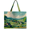 Countryside Meadow Rural Bloom Zipper Mini Tote Bag View1