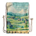 Countryside Meadow Rural Bloom Drawstring Bag (Large) View2