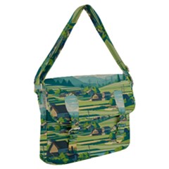 Countryside Meadow Rural Bloom Buckle Messenger Bag by Salmanaz77