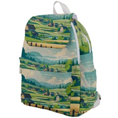 Countryside Meadow Rural Bloom Top Flap Backpack by Salmanaz77