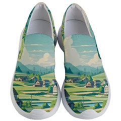 Countryside Meadow Rural Bloom Women s Lightweight Slip Ons