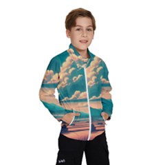 Mountains Countryside Agriculture Kids  Windbreaker